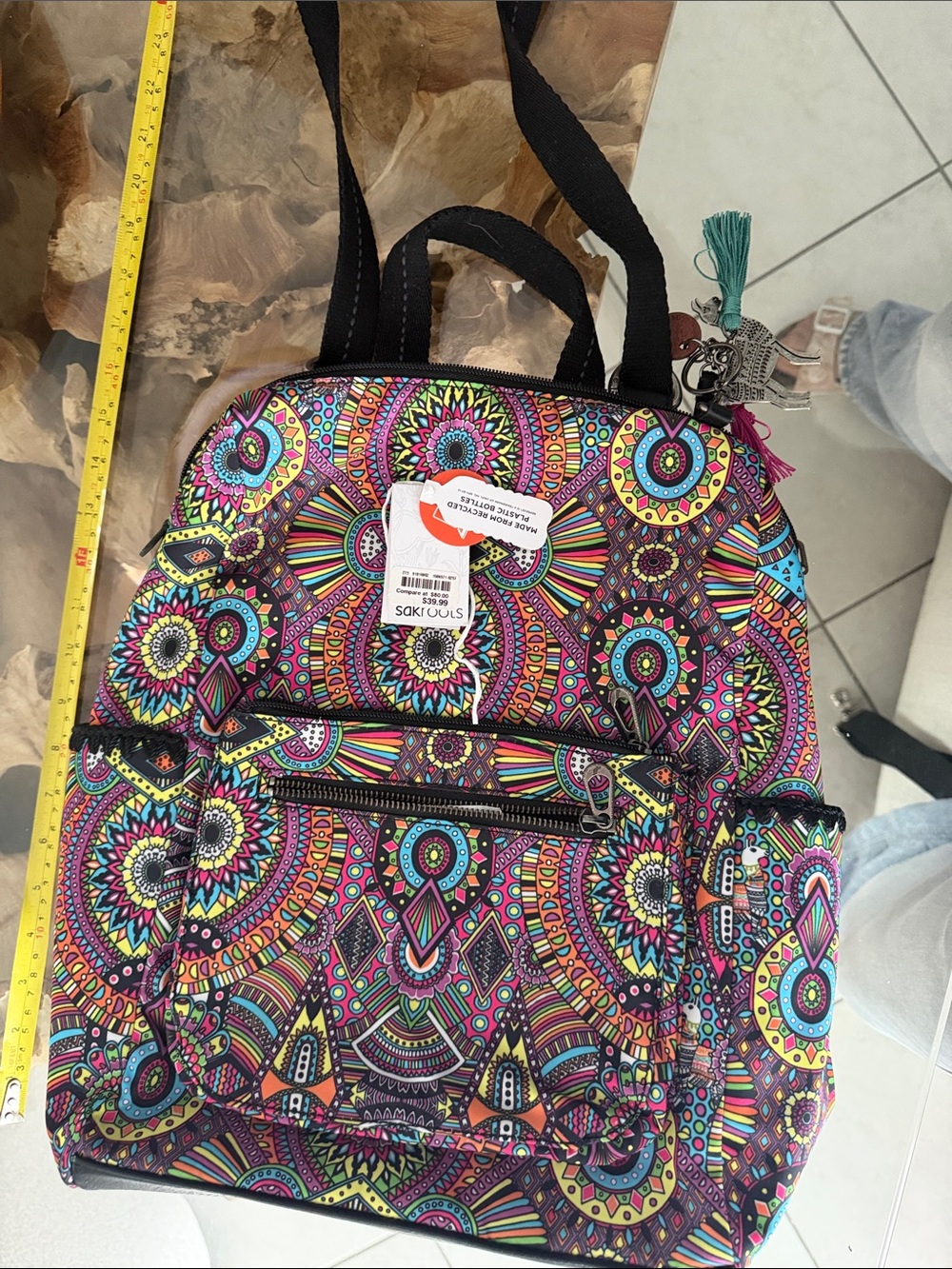 Sakroots Vibrant Multicolor Mandala Print Backpack